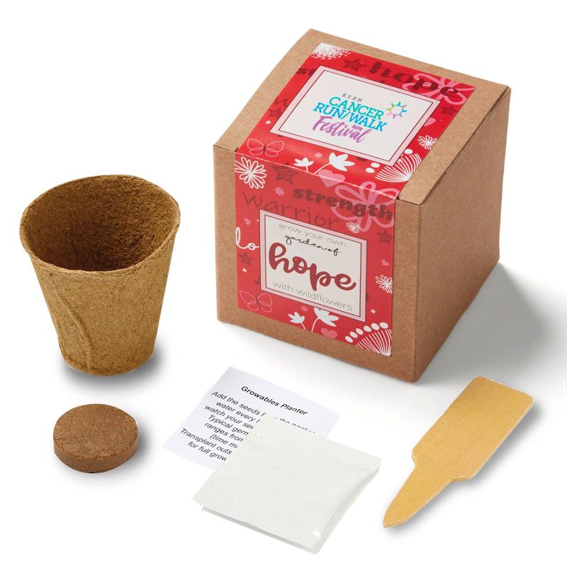 Garden of Hope Planter in Kraft Gift Box (Red) 1 Garden of Hope Planter in Kraft Gift Box (Red) 1