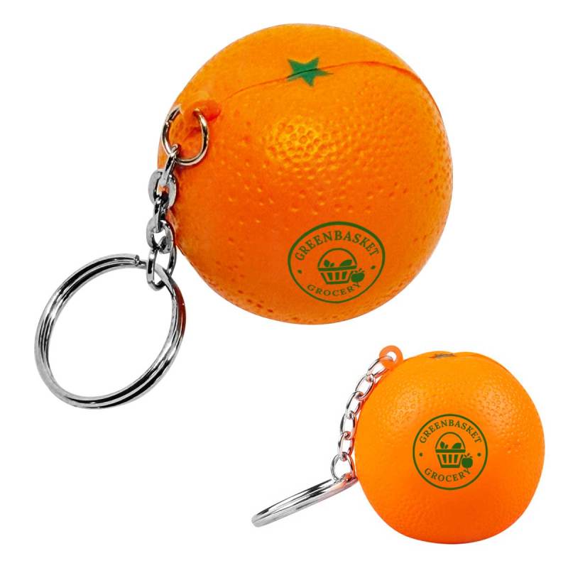 Orange Stress Ball Keychain 1 Orange Stress Ball Keychain 1