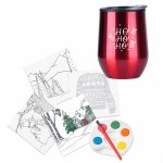 Holiday Adult Paint Set & Wine Tumbler 1 Holiday Adult Paint Set & Wine Tumbler 1
