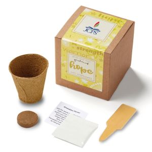 Garden of Hope Planter in Kraft Gift Box (Yellow) 1 Garden of Hope Planter in Kraft Gift Box (Yellow) 1