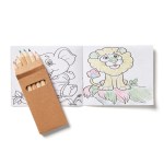 Zoo Kids Coloring Book & 6-Color Pencil Set To-Go - Kraft Brown Blank Zoo Kids Coloring Book & 6-Color Pencil Set To-Go - Kraft Brown Blank