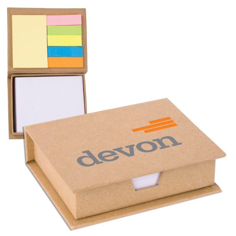 Eco-Recycled Memo Case w/Sticky Notes 1 Eco-Recycled Memo Case w/Sticky Notes 1