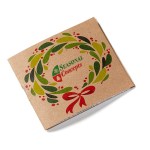 Holiday Theme Adult Coloring Book & 6-Color Pencil Set To-Go - Natural Kraft Brown Holiday Theme Adult Coloring Book & 6-Color Pencil Set To-Go - Natural Kraft Brown
