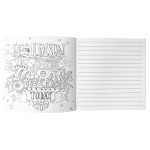 Inspirational Coloring Book - White Blank Interior View Inspirational Coloring Book - White Blank Interior View