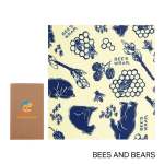 Bee's Wrap Single Large Wrap (13" x 14") - Kraft Brown/Bees and Bears Bee's Wrap Single Large Wrap (13" x 14") - Kraft Brown/Bees and Bears