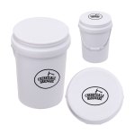 5 Gallon Bucket Shape Stress Reliever - White/Silver Logo 5 Gallon Bucket Shape Stress Reliever - White/Silver Logo