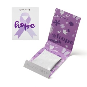 Purple Ribbon Garden of Hope Matchbook 1 Purple Ribbon Garden of Hope Matchbook 1