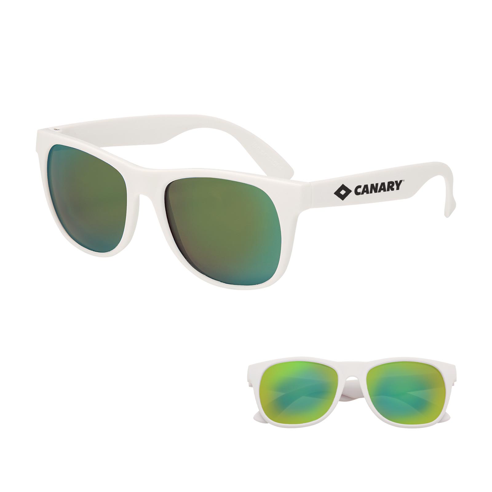 Rubberized Mirrored Sunglasses 1
