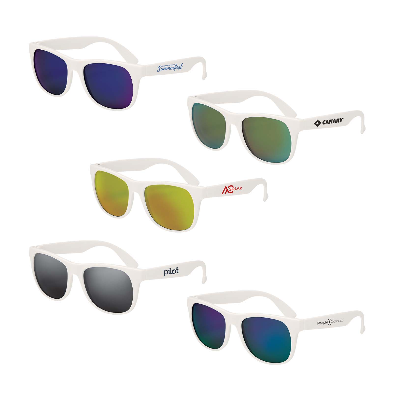 Rubberized Mirrored Sunglasses 1