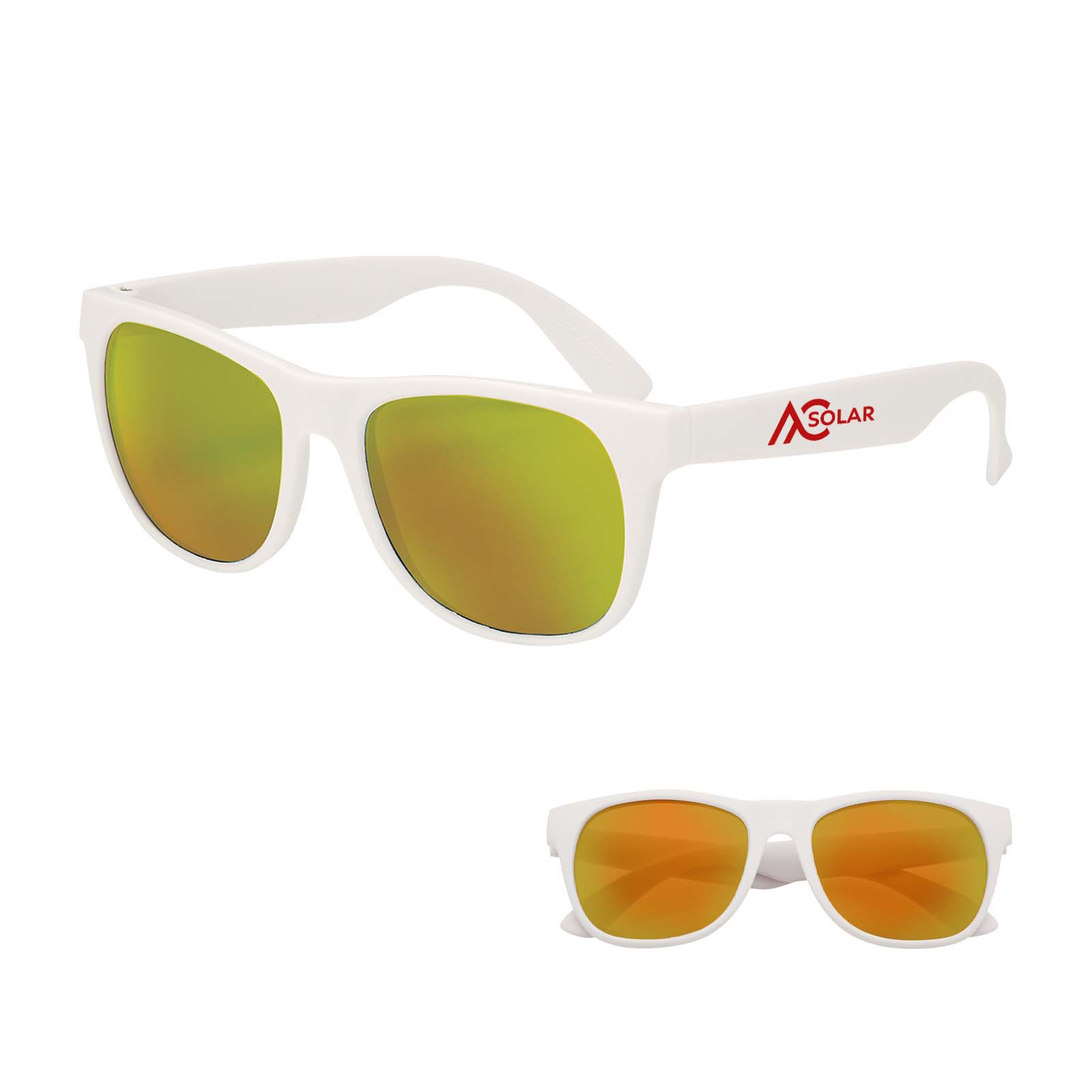 Rubberized Mirrored Sunglasses 1