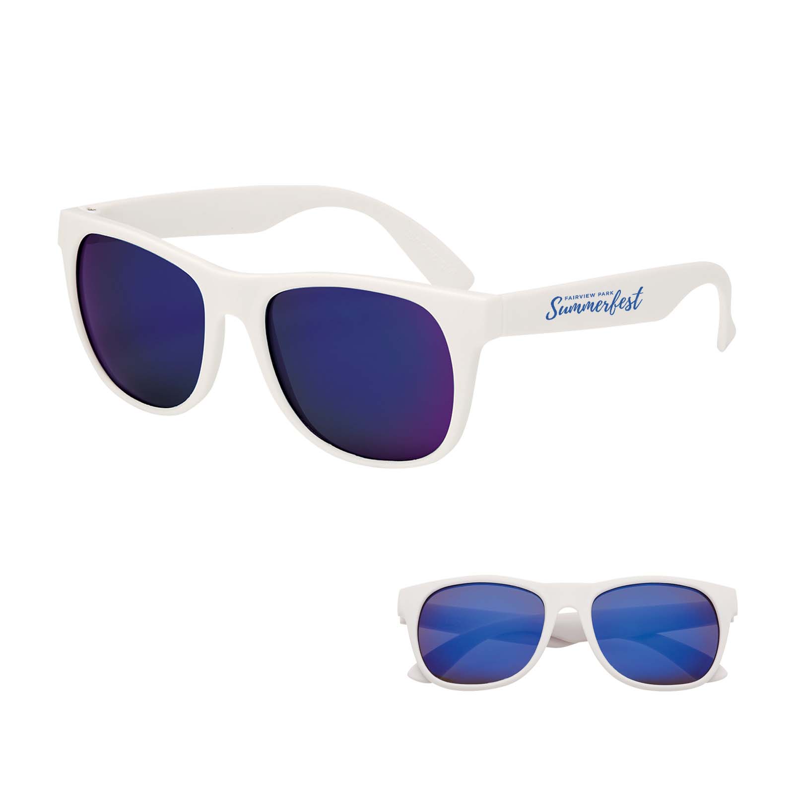 Rubberized Mirrored Sunglasses 1