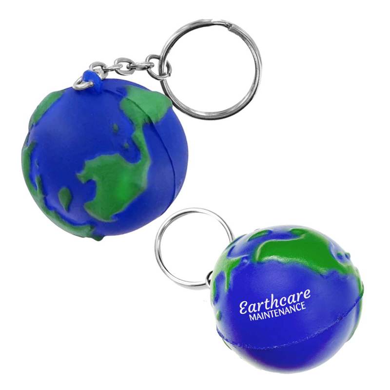 Globe Stress Reliever Keychain 1 Globe Stress Reliever Keychain 1