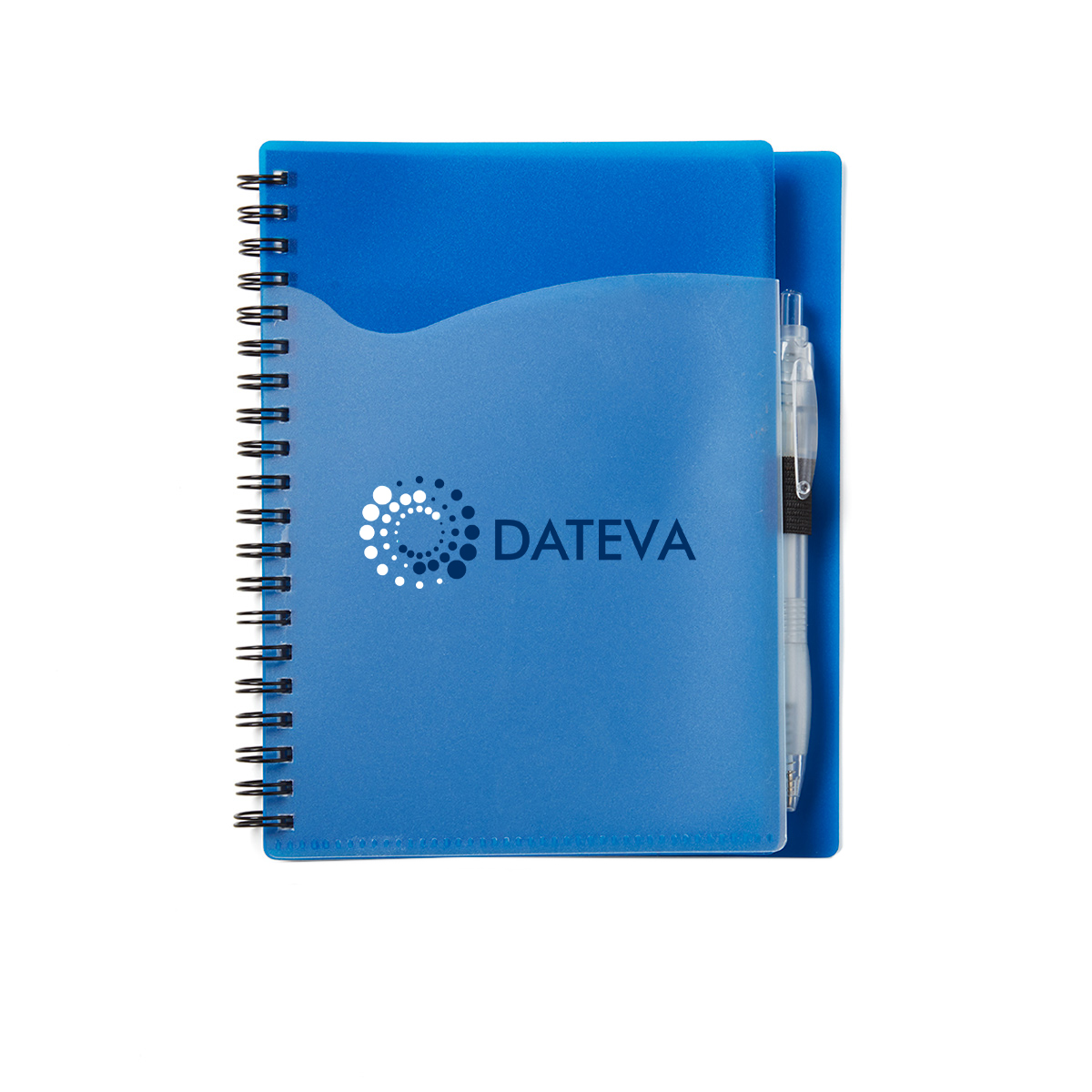 Wave Spiral Notebook w/Cardinal Pen (5''x7'') 1