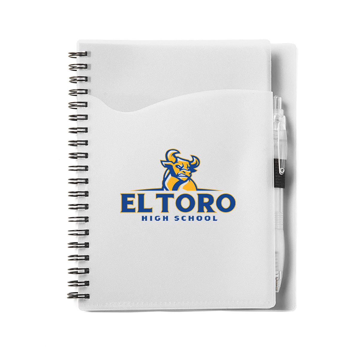 Wave Spiral Notebook w/Cardinal Pen (5''x7'') 1