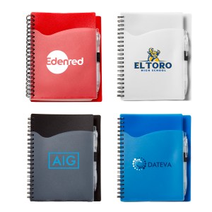 Wave Spiral Notebook w/Cardinal Pen (5%27%27x7%27%27) 1 Wave Spiral Notebook w/Cardinal Pen (5%27%27x7%27%27) 1