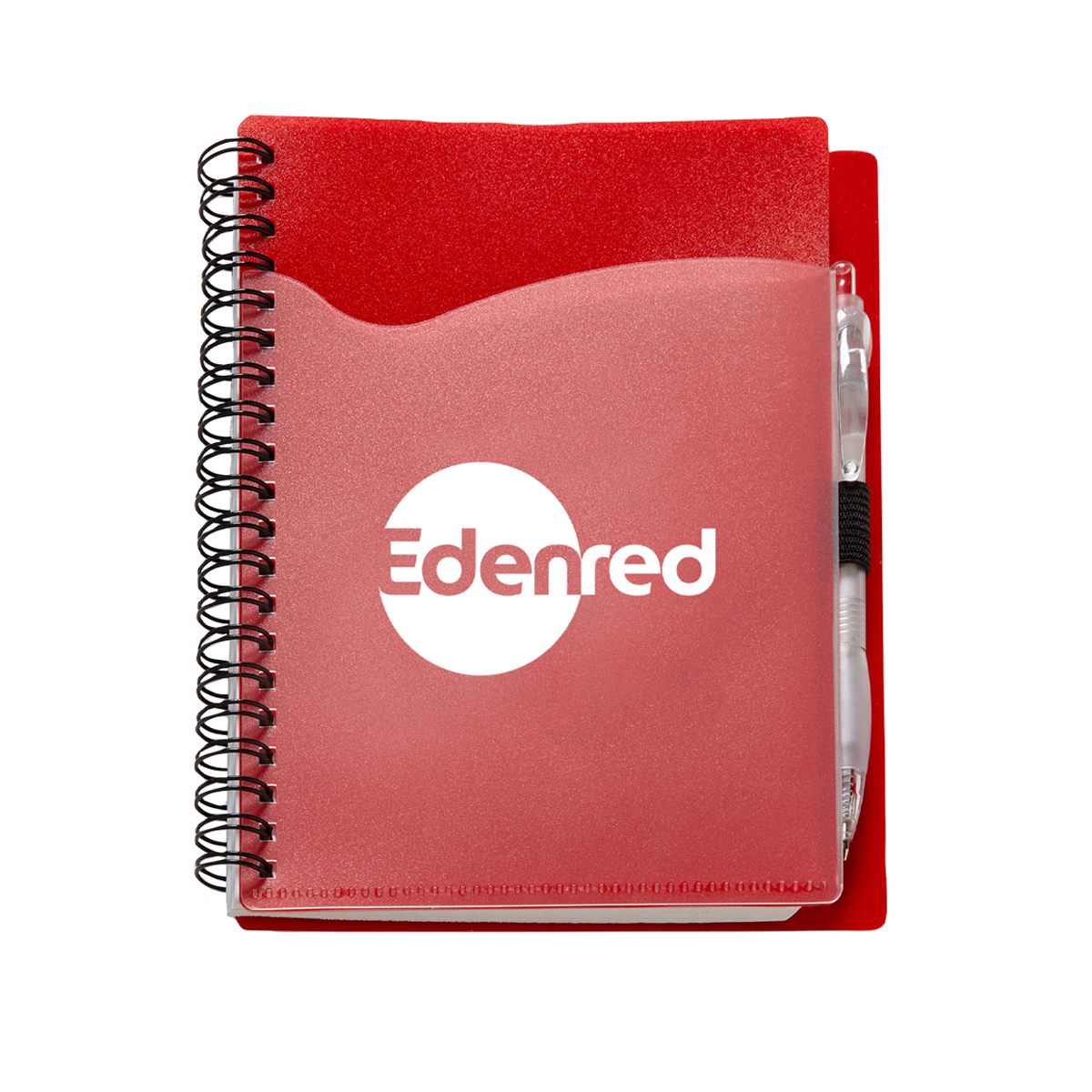 Wave Spiral Notebook w/Cardinal Pen (5''x7'') 1