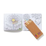 Jornikolor Flowers Adult Coloring Book & 6-Color Pencil Set - Kraft Brown Jornikolor Flowers Adult Coloring Book & 6-Color Pencil Set - Kraft Brown