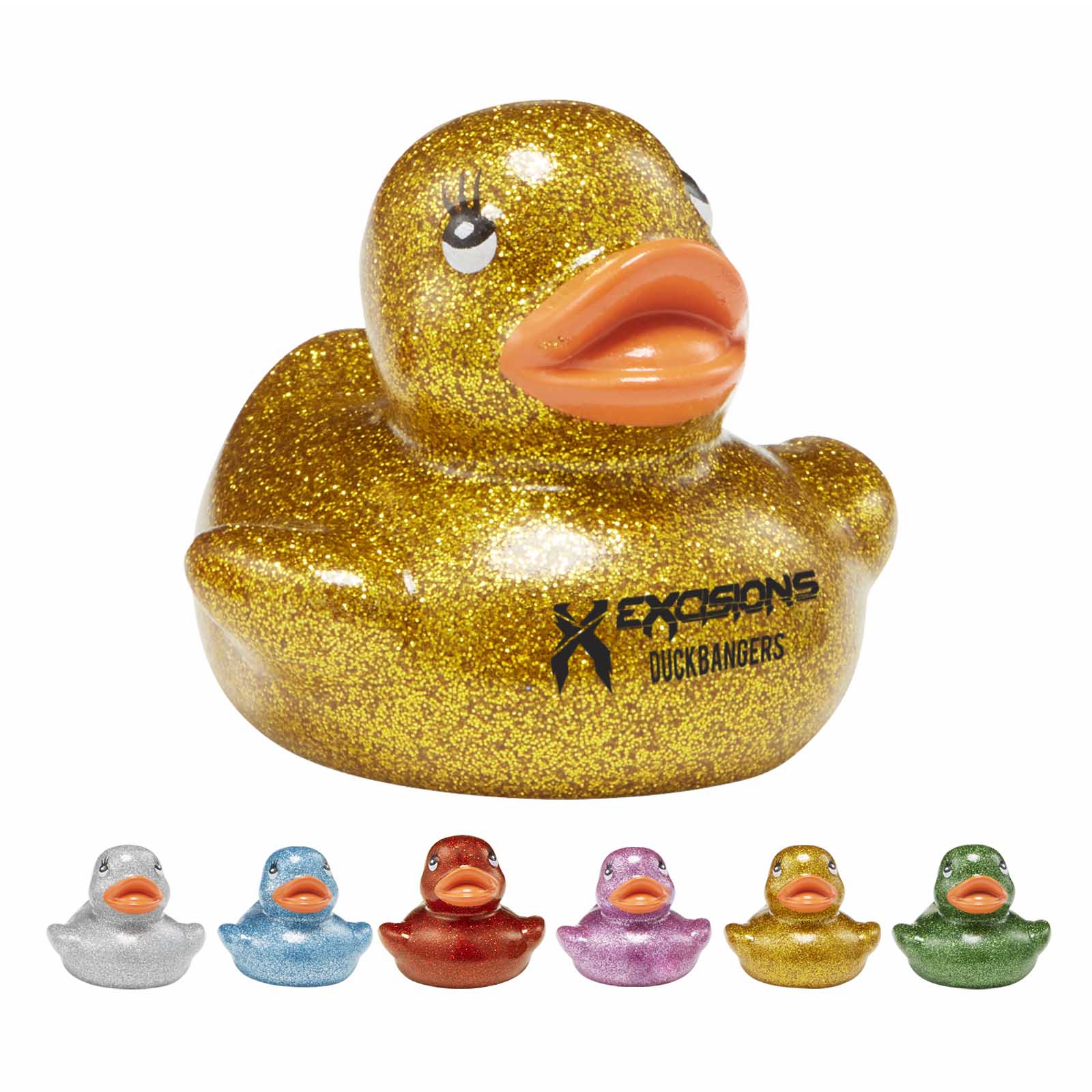 2" Glitter Rubber Ducks 1