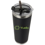 JORNIKOLOR 20 Oz. Stainless Steel Tumbler w/Straw - Black/Silver JORNIKOLOR 20 Oz. Stainless Steel Tumbler w/Straw - Black/Silver