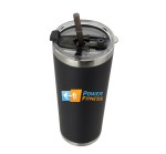 JORNIKOLOR 20 Oz. Stainless Steel Tumbler w/Straw - Black/Silver JORNIKOLOR 20 Oz. Stainless Steel Tumbler w/Straw - Black/Silver