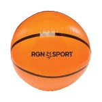 16" Inflatable Basketball Beach Ball - Orange/Black 16" Inflatable Basketball Beach Ball - Orange/Black
