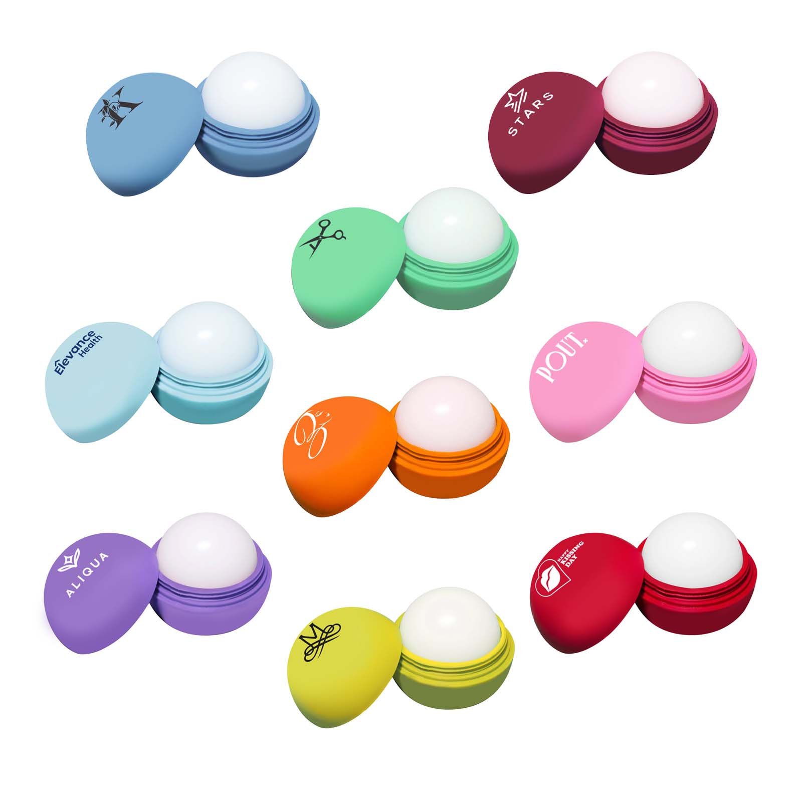Round Scented Lip Balm 1