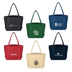 Medium Cotton Canvas Boat Tote 1 Medium Cotton Canvas Boat Tote 1