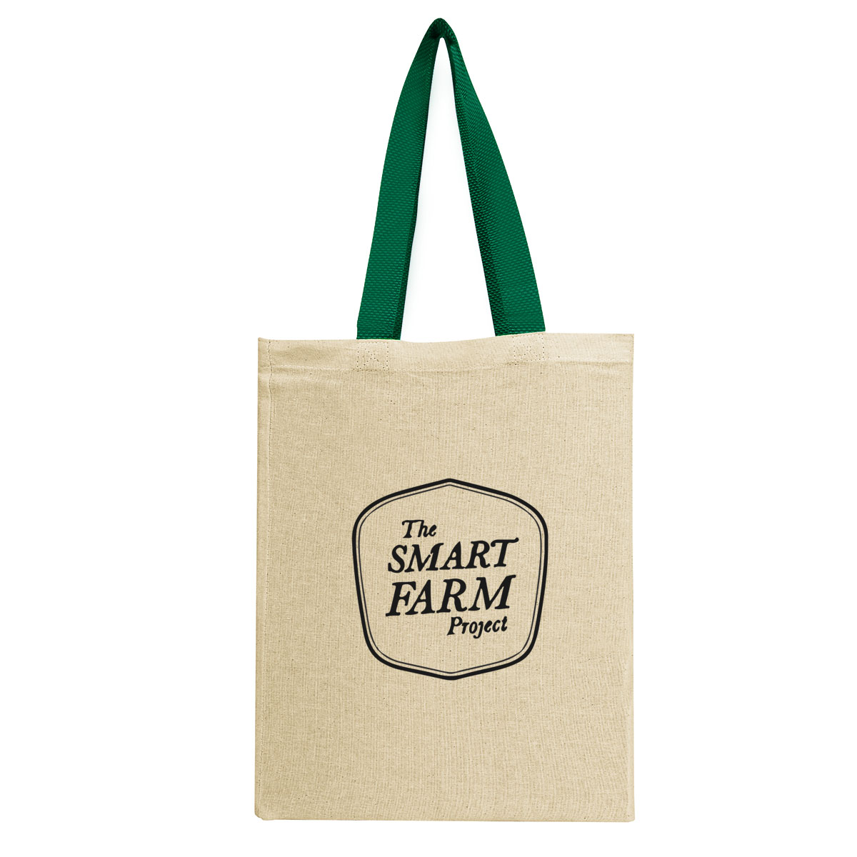 Natural Cotton Canvas Grocery Tote Bag 1