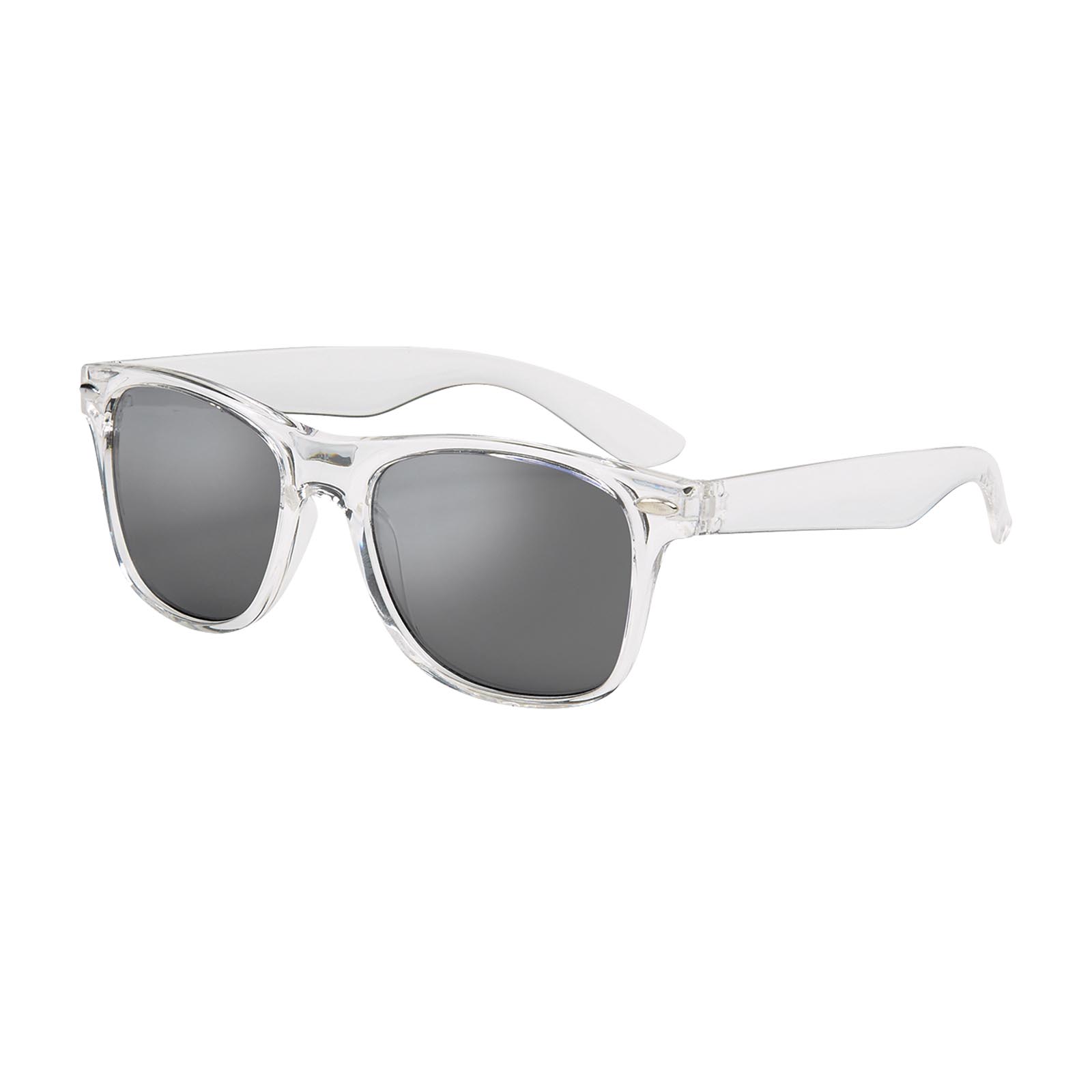 Mirrored Clear Frame Malibu Sunglasses 1
