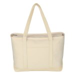 Jornikolor Large 24 oz. Starboard Recycled Cotton Canvas Tote Bag - Natural Blank Jornikolor Large 24 oz. Starboard Recycled Cotton Canvas Tote Bag - Natural Blank
