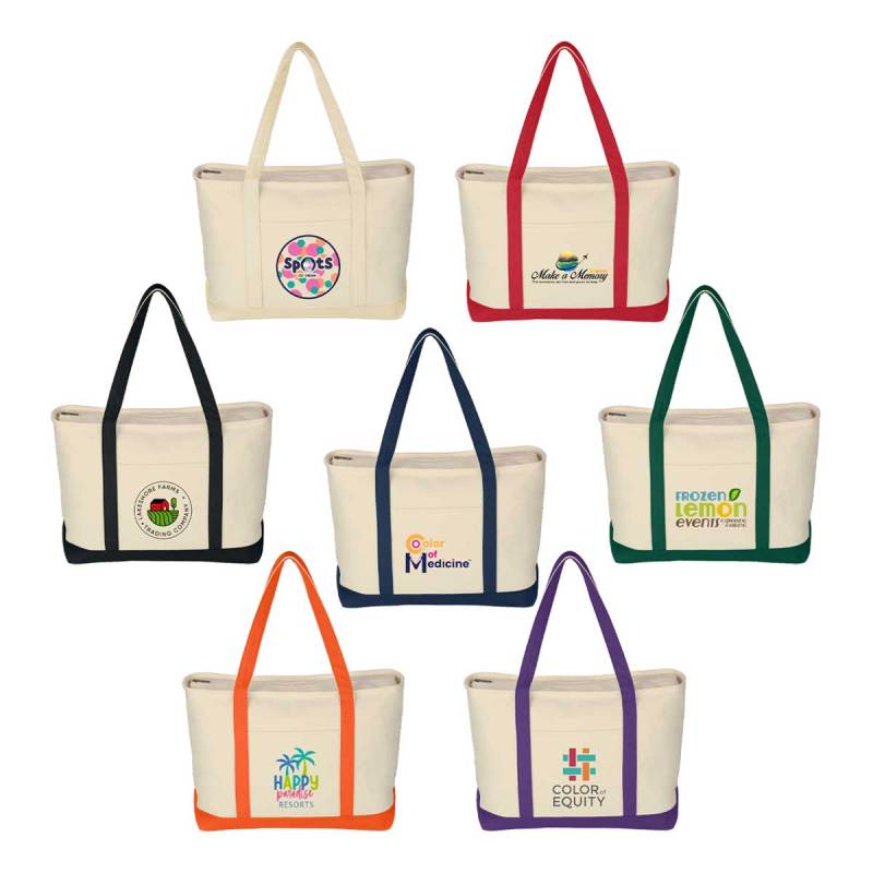 Jornikolor Large 24 oz. Starboard Recycled Cotton Canvas Tote Bag 1 Jornikolor Large 24 oz. Starboard Recycled Cotton Canvas Tote Bag 1