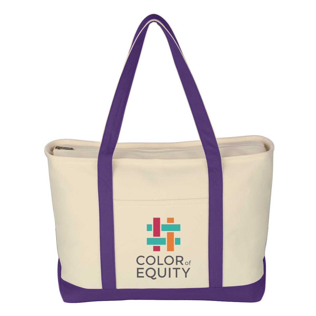 Jornikolor Large 24 oz. Starboard Recycled Cotton Canvas Tote Bag 1