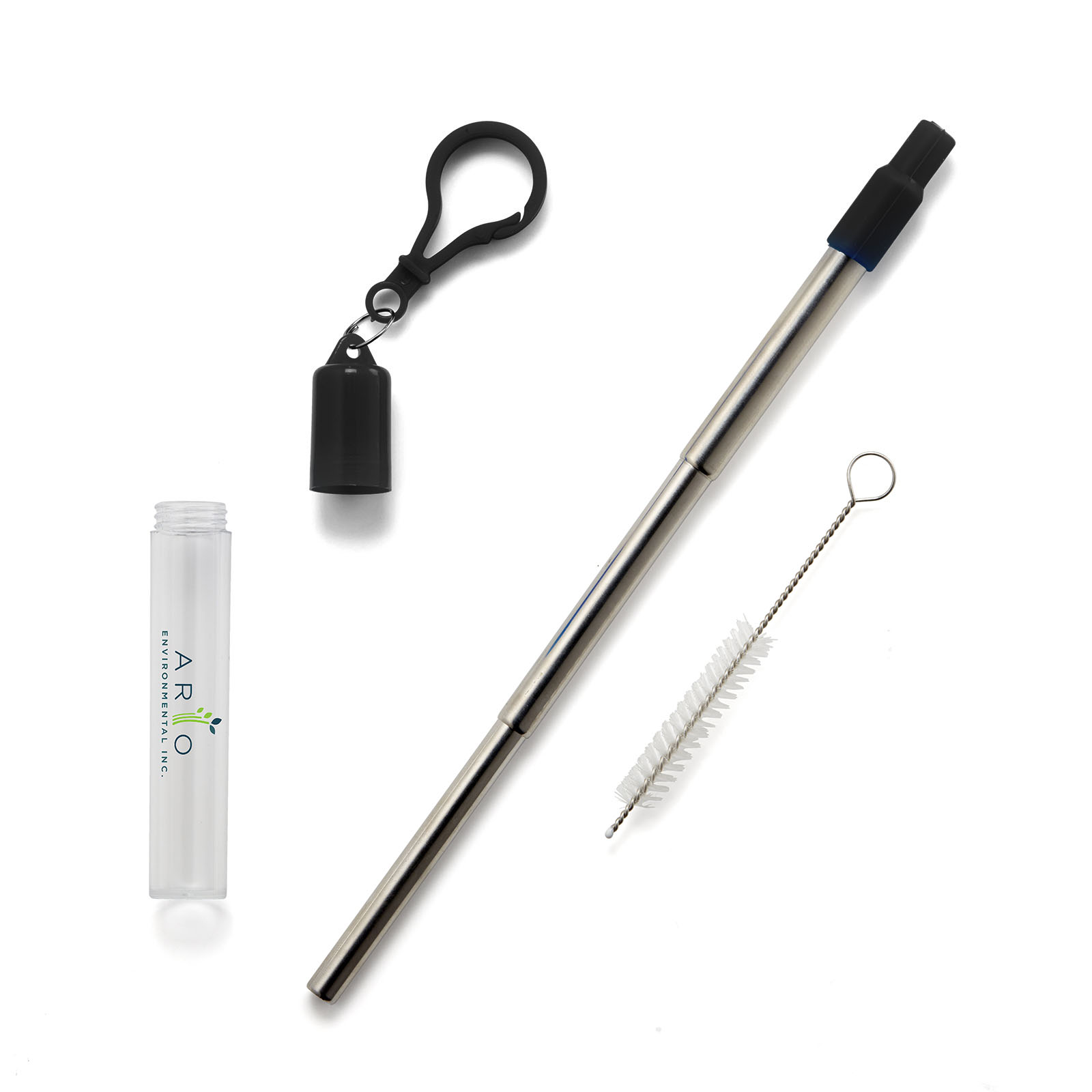 Stainless Steel Collapsible Reusable Straw 1
