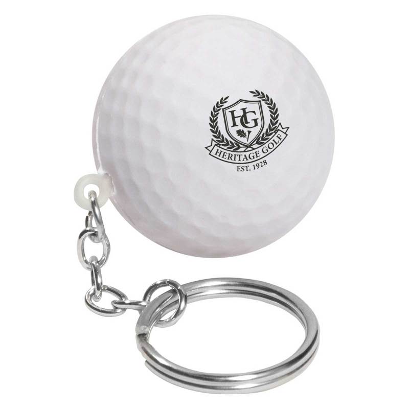 Golf Ball Stress Reliever Keychain 1 Golf Ball Stress Reliever Keychain 1