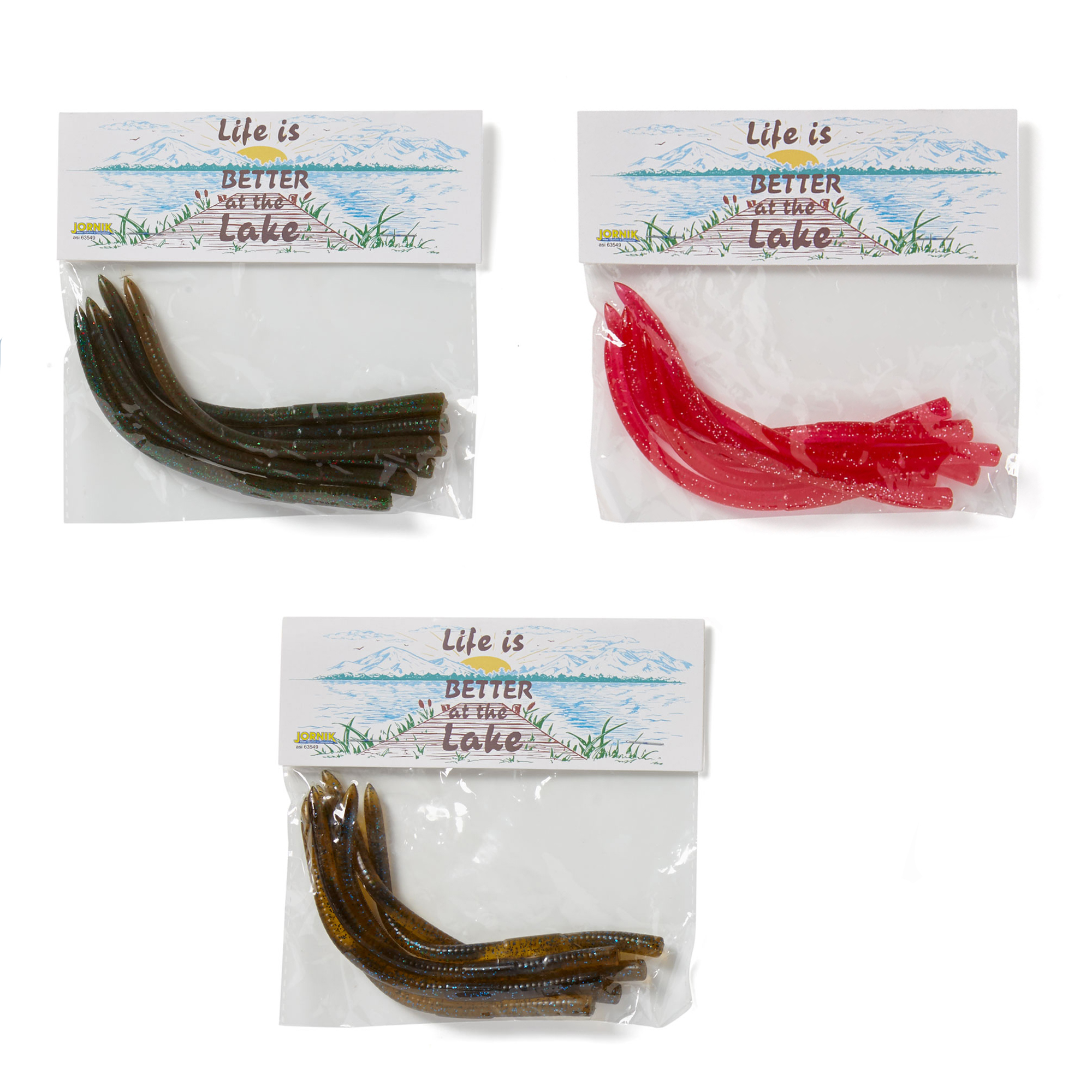 6-Pack Fishing Worms 1