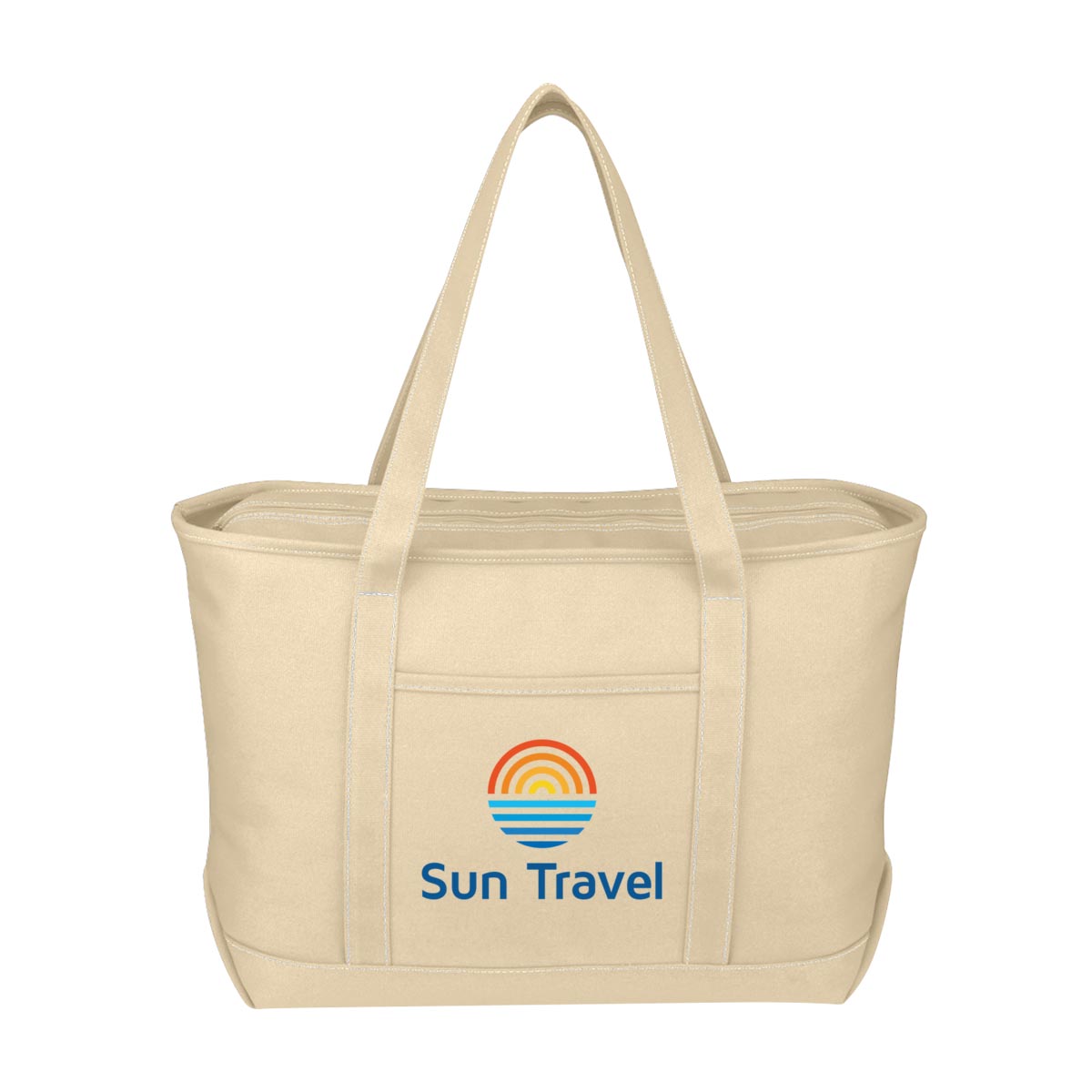 Full Color Large 24 Oz. Recycled Cotton Yacht Tote Bag 1