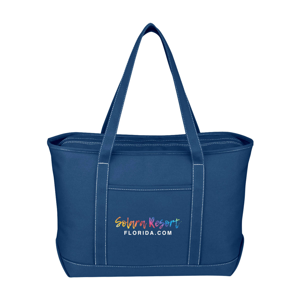 Full Color Large 24 Oz. Recycled Cotton Yacht Tote Bag 1