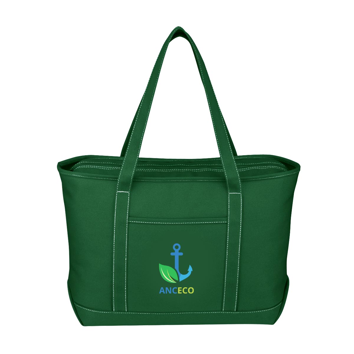 Full Color Large 24 Oz. Recycled Cotton Yacht Tote Bag 1