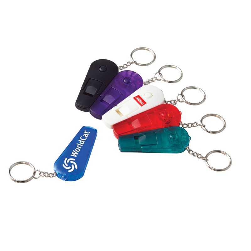 Whistle Keychain w/LED 1 Whistle Keychain w/LED 1