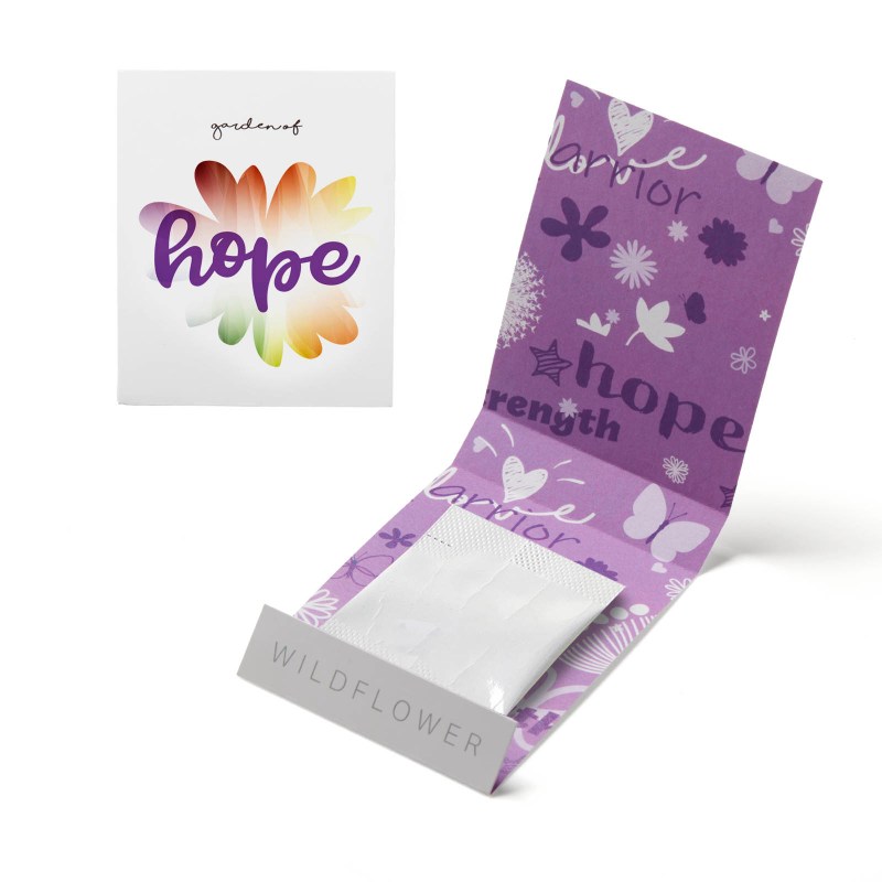 Purple Garden of Hope Matchbook 1 Purple Garden of Hope Matchbook 1