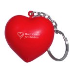 Heart Stress Reliever Keychain - Red Logo Heart Stress Reliever Keychain - Red Logo