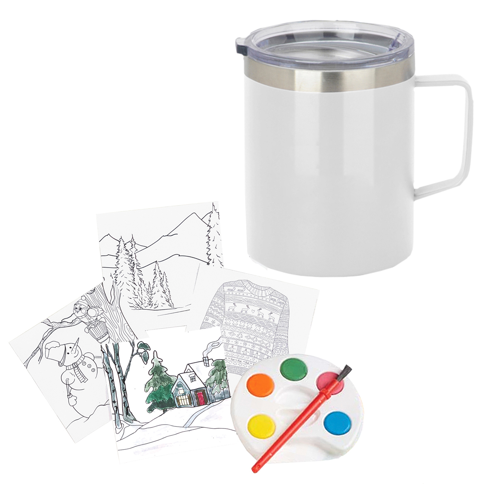 Holiday Adult Paint Set & Coffee Mug 1