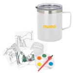 Holiday Adult Paint Set & Coffee Mug - White Holiday Adult Paint Set & Coffee Mug - White