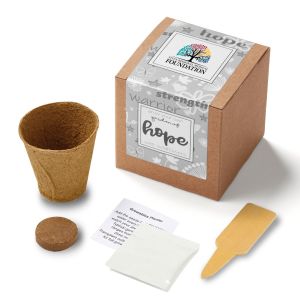 Garden of Hope Planter in Kraft Gift Box (Gray) 1 Garden of Hope Planter in Kraft Gift Box (Gray) 1