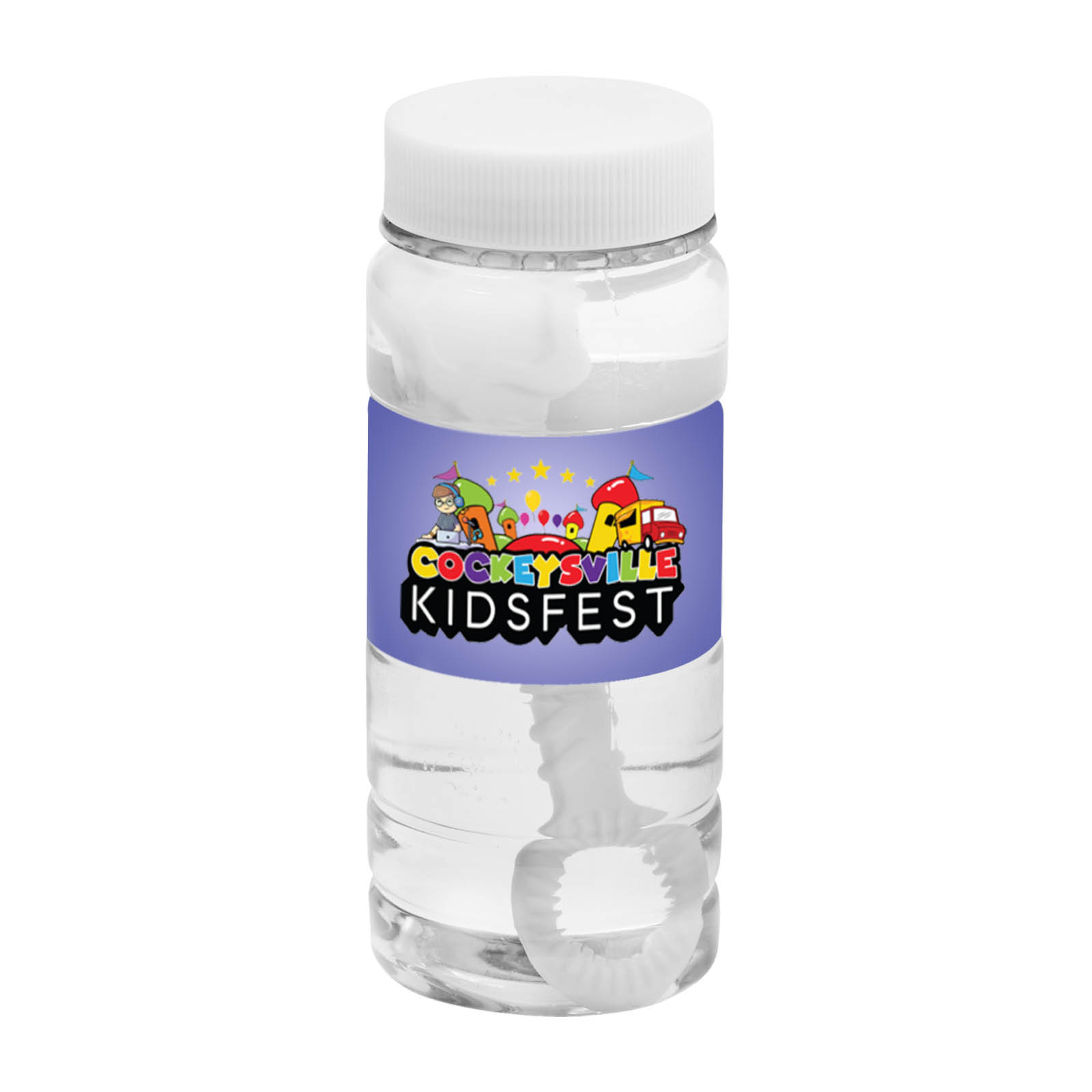 4 Oz. Translucent Bubbles w/Full Color Digital Label 1