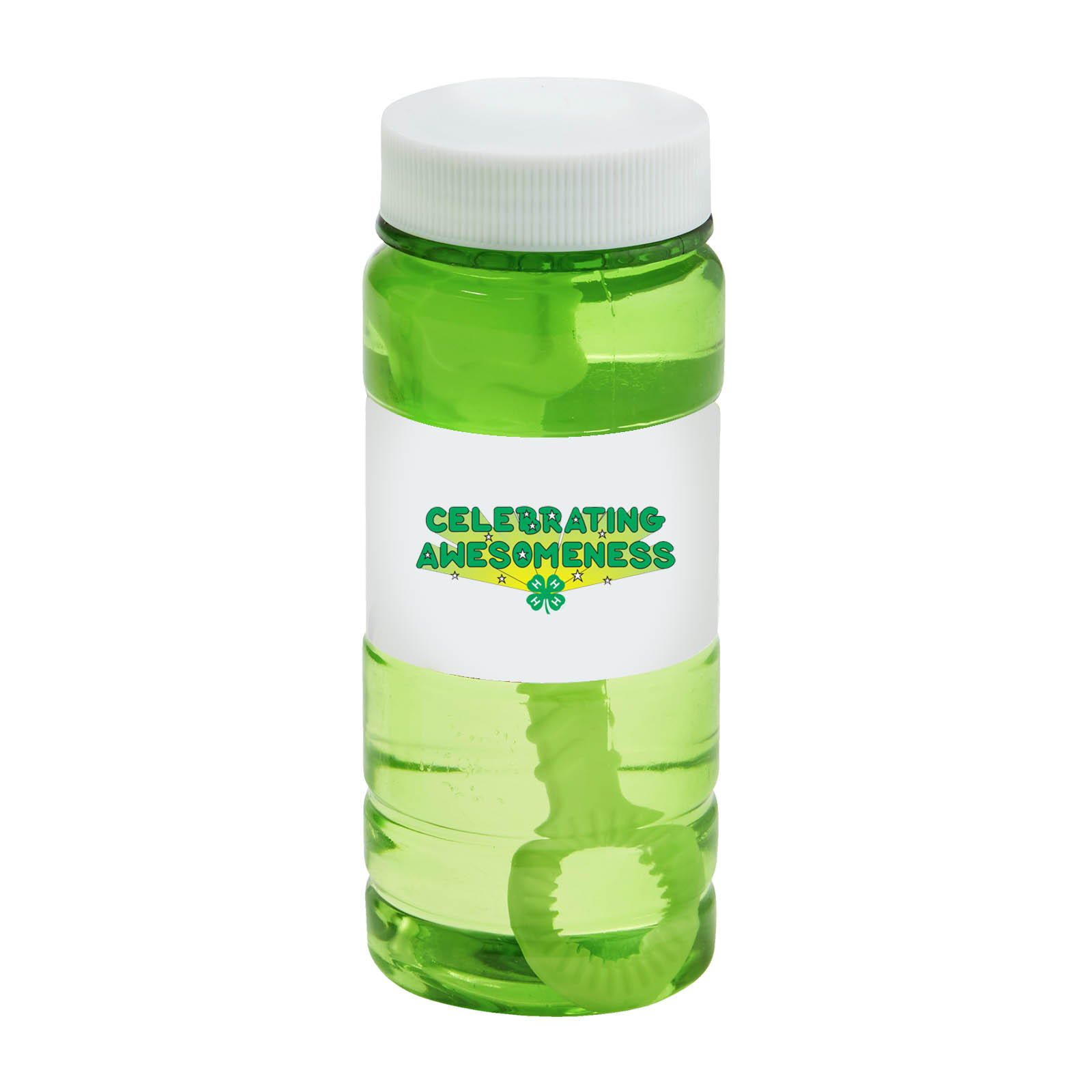 4 Oz. Translucent Bubbles w/Full Color Digital Label 1