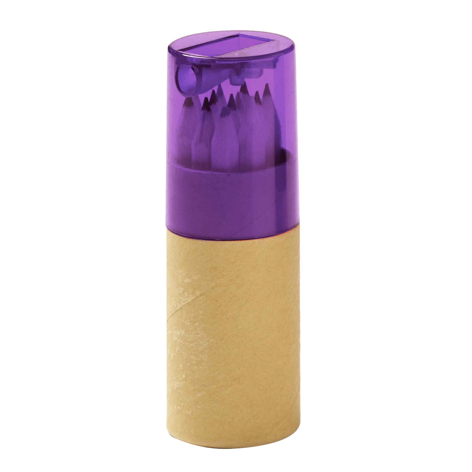 12 Colored Pencil Set in Tube w/Sharpener 1