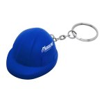 Hard Hat Stress Reliever Keychain - Blue Logo Hard Hat Stress Reliever Keychain - Blue Logo