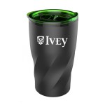 14 Oz. Stainless Steel Twisting Tumbler w/Lid - Black/Green 14 Oz. Stainless Steel Twisting Tumbler w/Lid - Black/Green