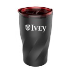 14 Oz. Stainless Steel Twisting Tumbler w/Lid - Black/Red 14 Oz. Stainless Steel Twisting Tumbler w/Lid - Black/Red